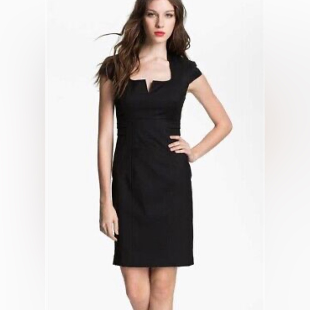 Ted Baker Agnes Dress Side Buckle Detail Wool Blend Sheath size 6-8